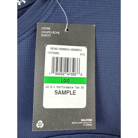 NEW Under Armour La Salle Explorers Navy Short Sleeve Crew Neck T Shirt Large - Picture 4 of 5